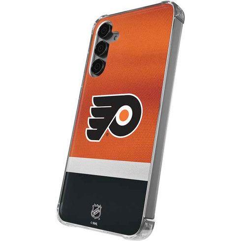 NHL Philadelphia Flyers Alternate Jersey Galaxy S24 Plus Clear Case